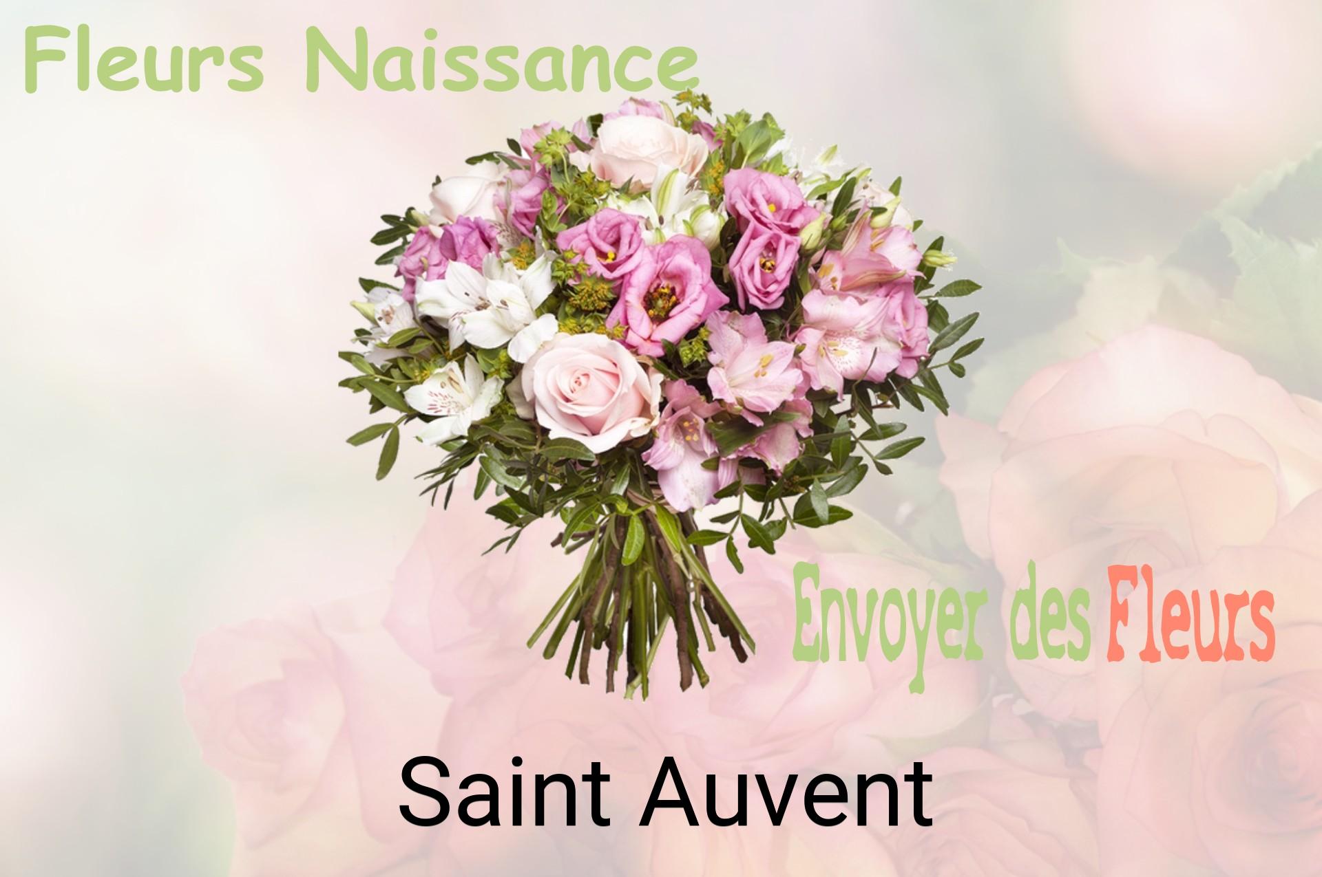 Bouquet de fleurs de naissance livré à Saint-Auvent